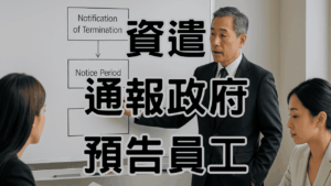 一張圖搞懂預告期與資遣通報的關係