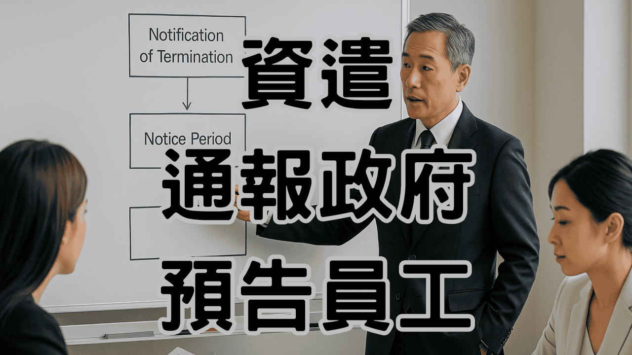 如何算預告期與資遣通報的時間用1張圖搞懂-K006