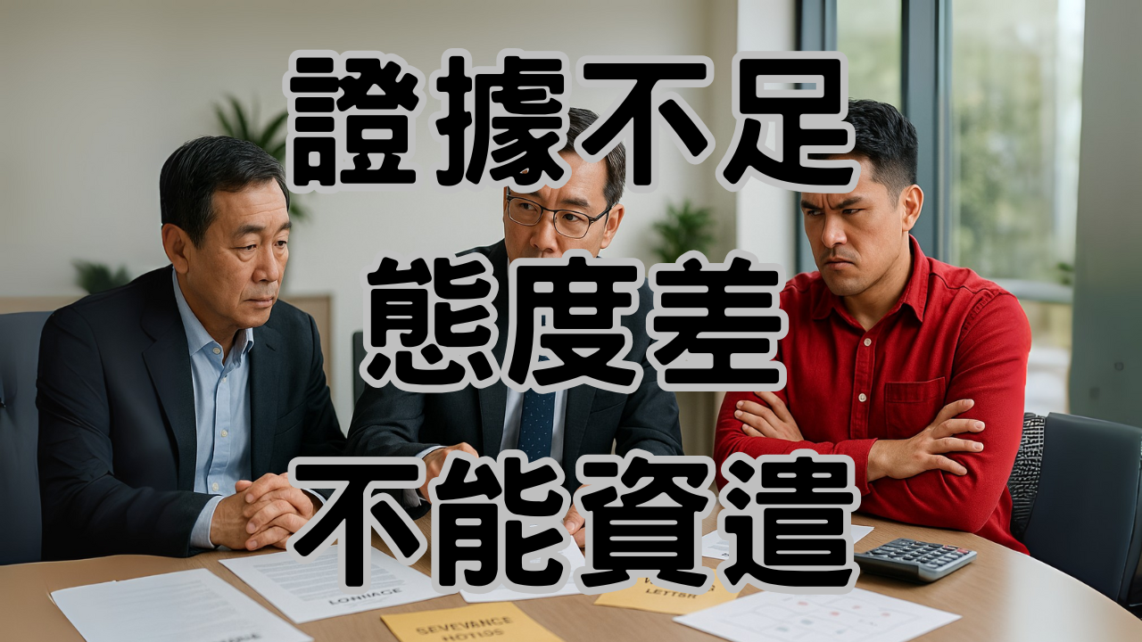 員工態度不佳可以資遣嗎？老闆沒有這樣做，1個月內收到勞資爭議通知-H021