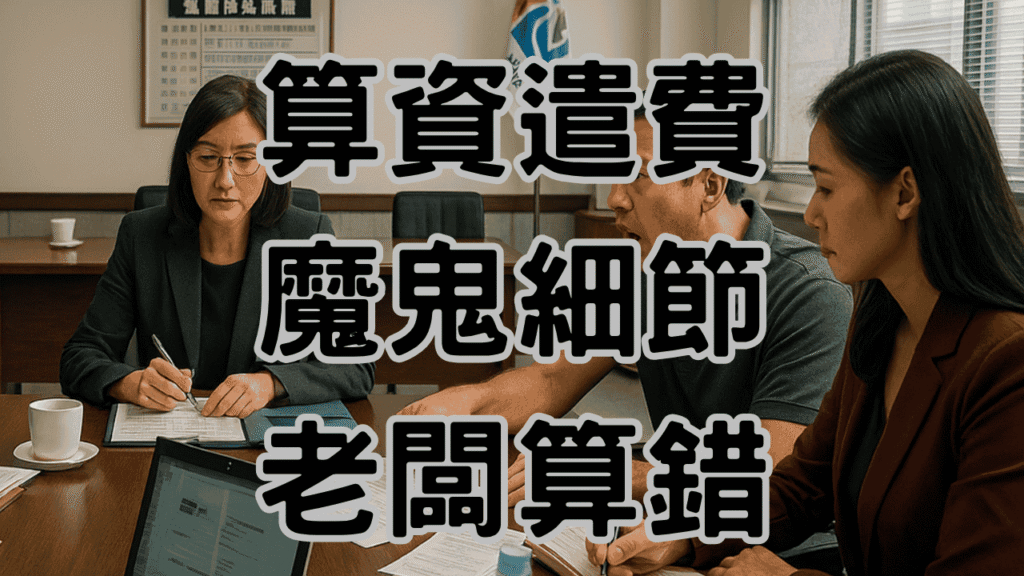 資遣費試算表中的魔鬼細節，83%都在「平均工資」這步算錯被罰-H040